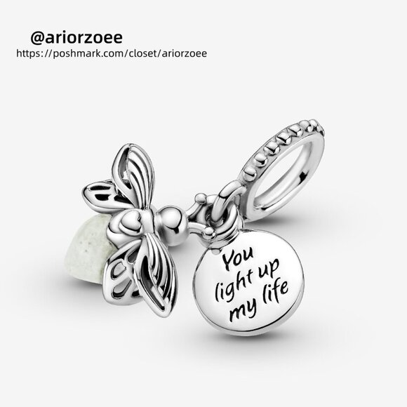 Pandora Glow-in-the-dark Firefly Dangle Charm - Picture 4 of 5